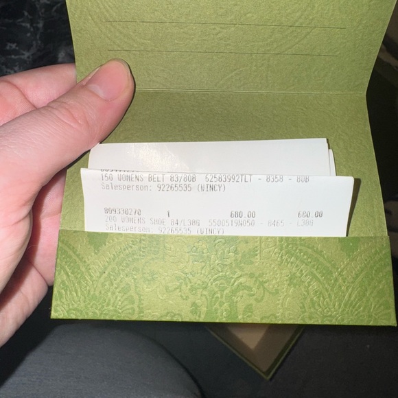 Gucci Monogram Sneakers with Red and Green Accents - Picture 6 of 11